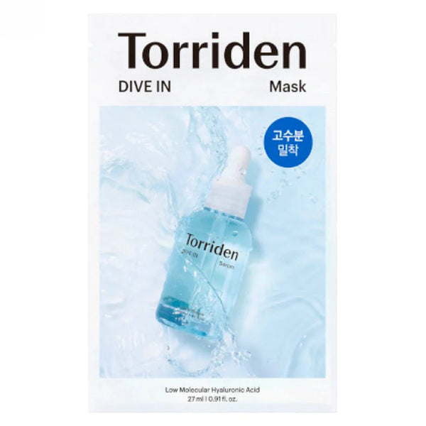 Dive in מסכת בד חומצה היאלורונית 27 מ״ל Torriden
